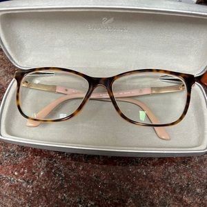 Swarovski Tortoise and Pink Glasses